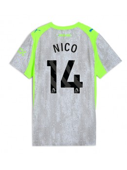 Billige Manchester City Nico Gonzalez #14 Tredjedrakt Dame 2025-26 Kortermet